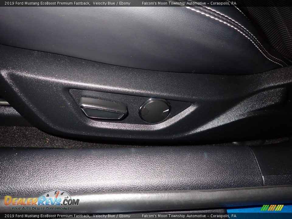 2019 Ford Mustang EcoBoost Premium Fastback Velocity Blue / Ebony Photo #21