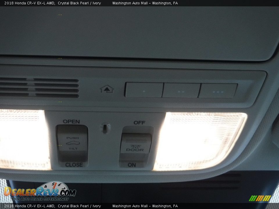 2018 Honda CR-V EX-L AWD Crystal Black Pearl / Ivory Photo #23