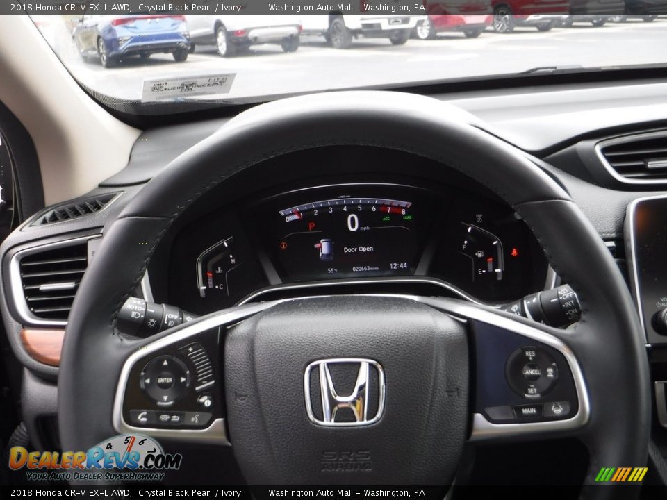 2018 Honda CR-V EX-L AWD Crystal Black Pearl / Ivory Photo #26