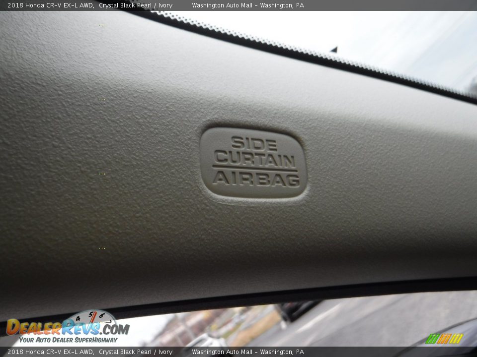2018 Honda CR-V EX-L AWD Crystal Black Pearl / Ivory Photo #27