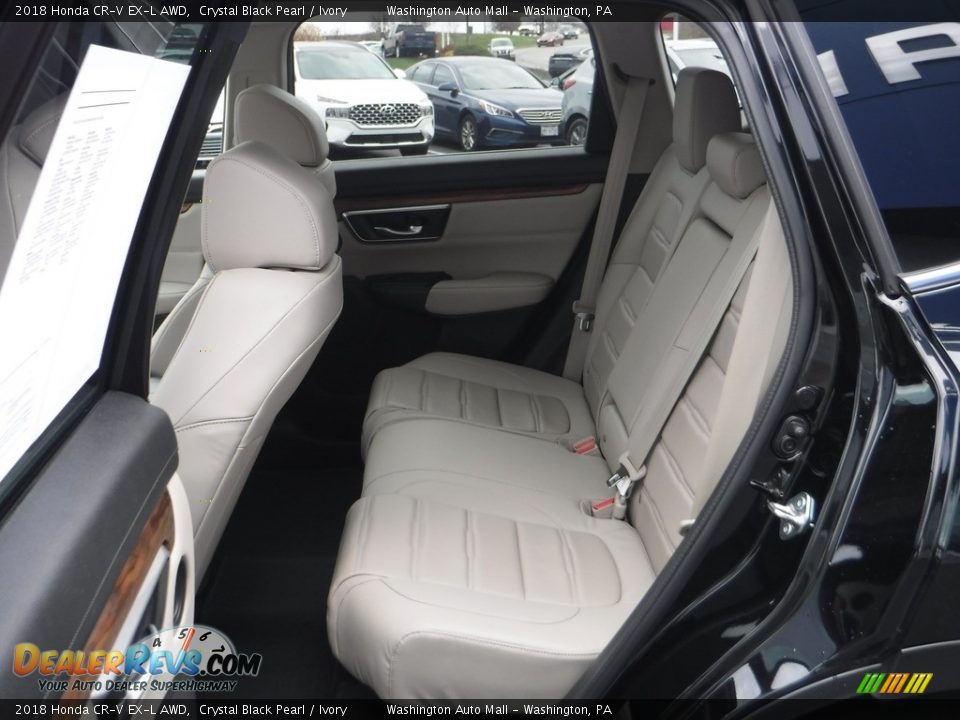 2018 Honda CR-V EX-L AWD Crystal Black Pearl / Ivory Photo #28