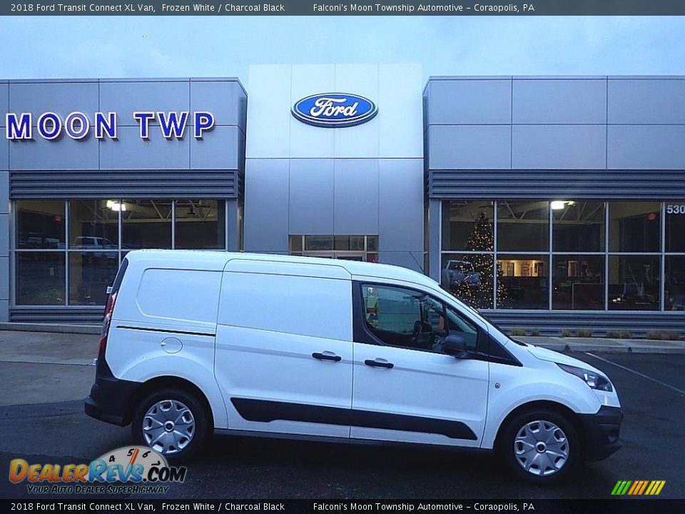 2018 Ford Transit Connect XL Van Frozen White / Charcoal Black Photo #1