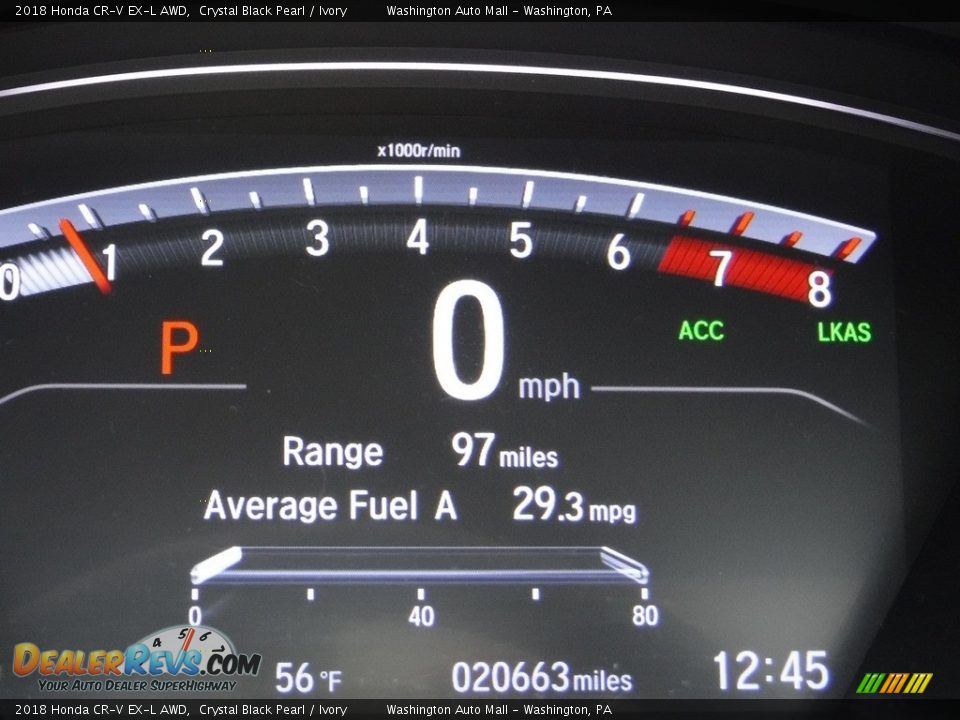 2018 Honda CR-V EX-L AWD Crystal Black Pearl / Ivory Photo #33