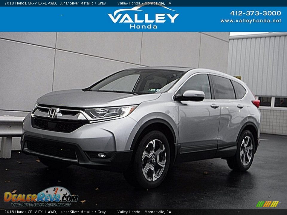 2018 Honda CR-V EX-L AWD Lunar Silver Metallic / Gray Photo #1