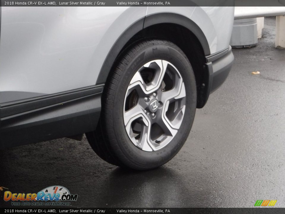 2018 Honda CR-V EX-L AWD Lunar Silver Metallic / Gray Photo #3