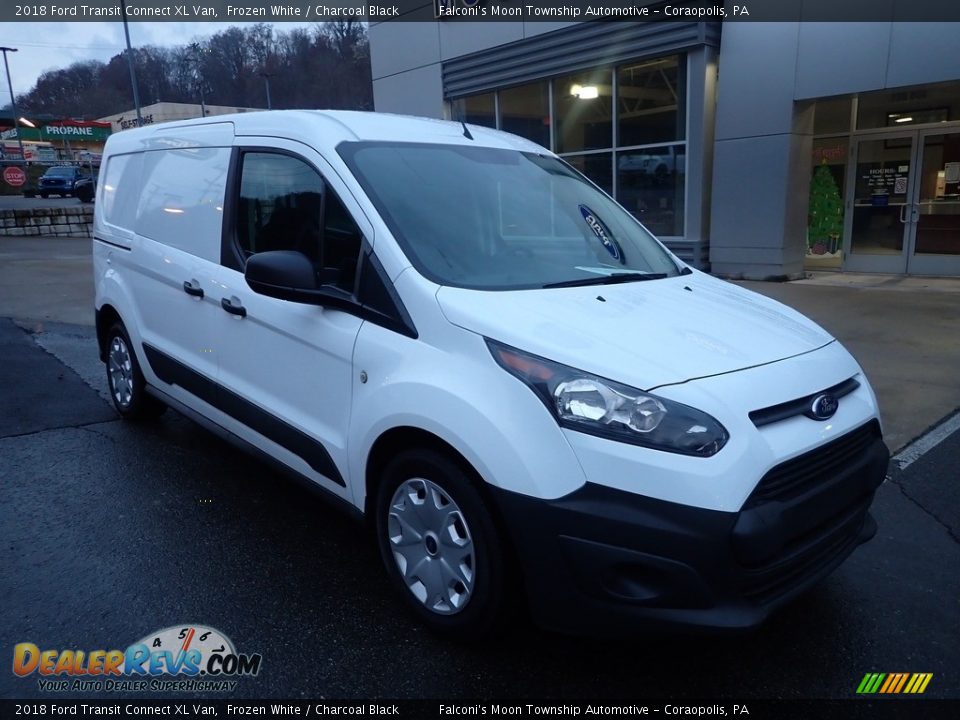 2018 Ford Transit Connect XL Van Frozen White / Charcoal Black Photo #9