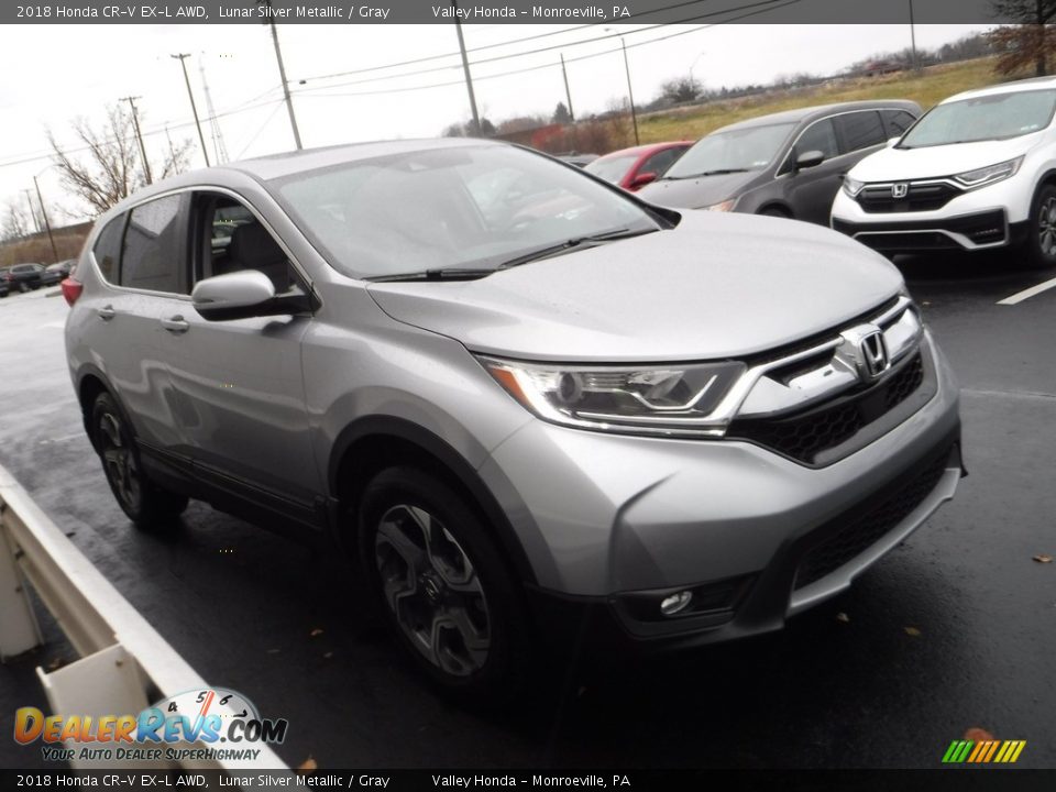 2018 Honda CR-V EX-L AWD Lunar Silver Metallic / Gray Photo #6