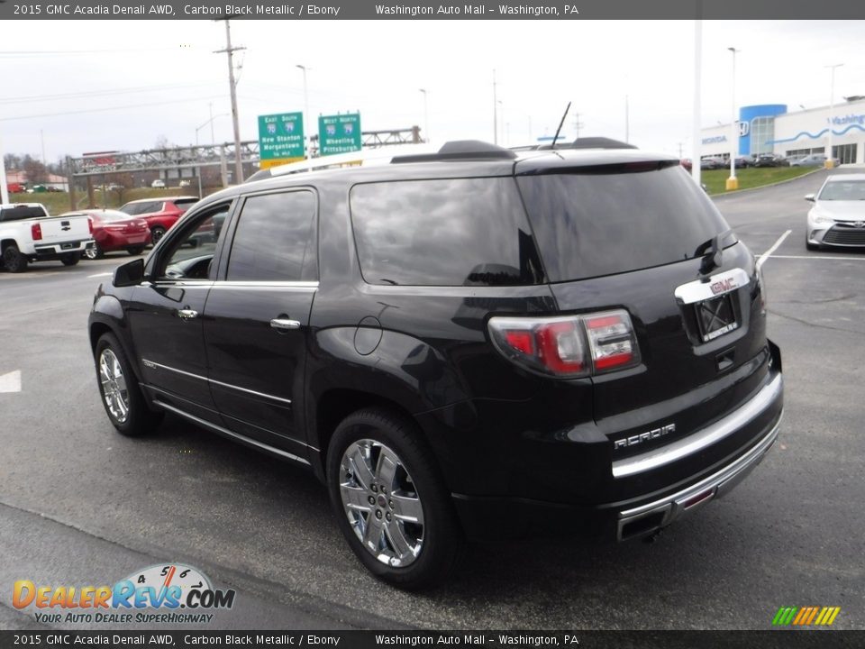 2015 GMC Acadia Denali AWD Carbon Black Metallic / Ebony Photo #9