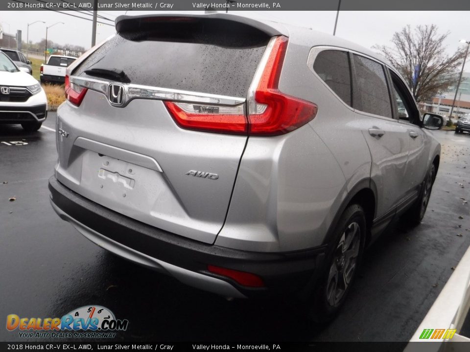 2018 Honda CR-V EX-L AWD Lunar Silver Metallic / Gray Photo #7