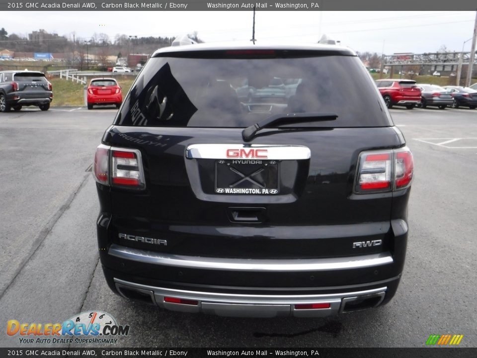 2015 GMC Acadia Denali AWD Carbon Black Metallic / Ebony Photo #10