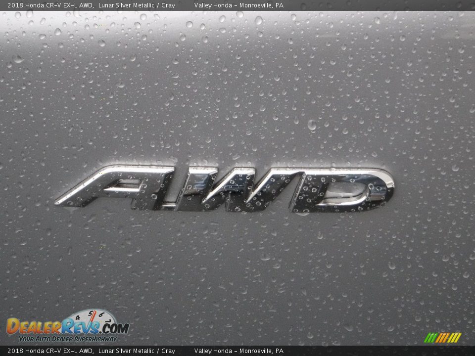 2018 Honda CR-V EX-L AWD Lunar Silver Metallic / Gray Photo #8