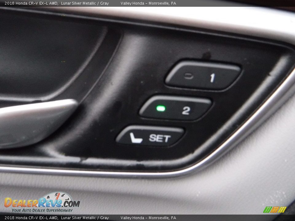 2018 Honda CR-V EX-L AWD Lunar Silver Metallic / Gray Photo #11