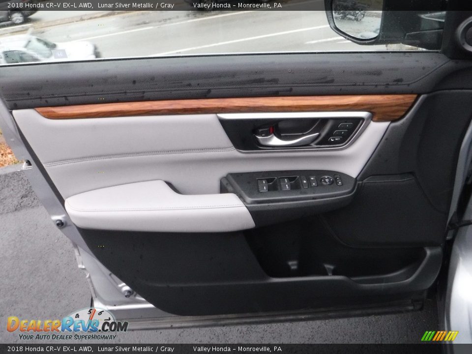 2018 Honda CR-V EX-L AWD Lunar Silver Metallic / Gray Photo #12