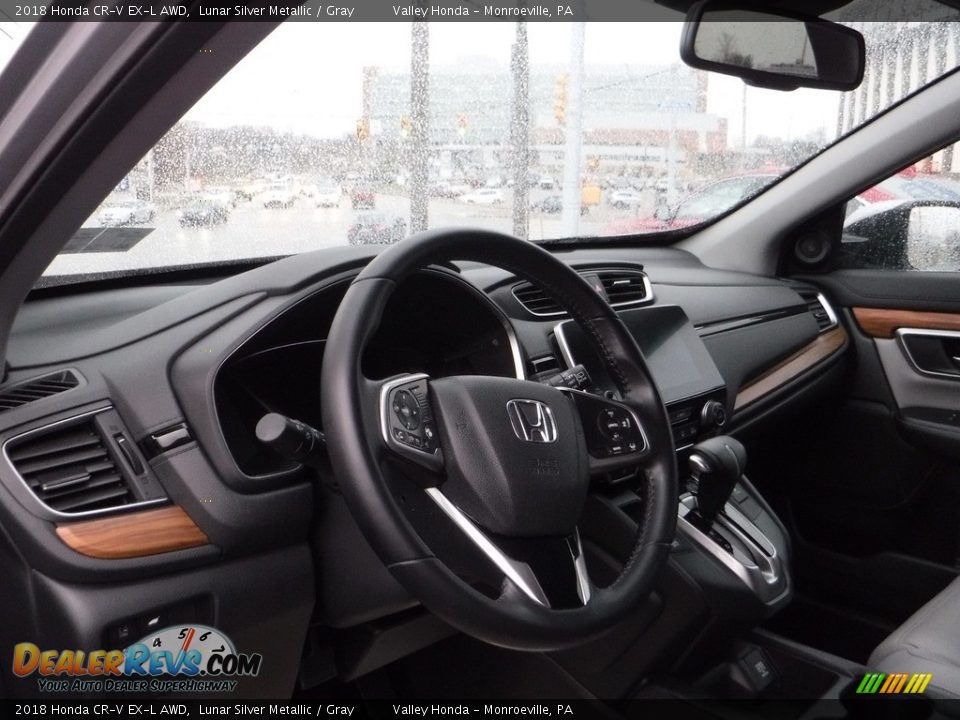 2018 Honda CR-V EX-L AWD Lunar Silver Metallic / Gray Photo #13