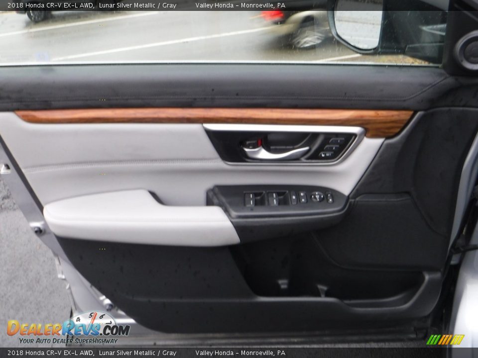 2018 Honda CR-V EX-L AWD Lunar Silver Metallic / Gray Photo #15