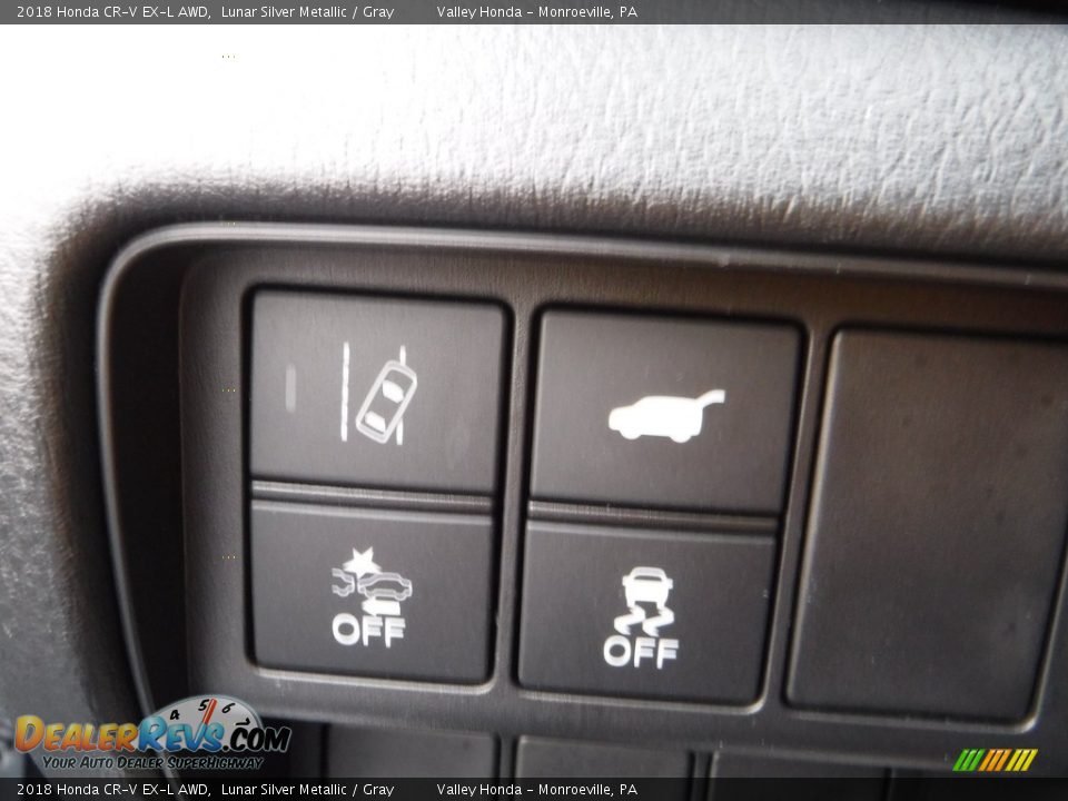 2018 Honda CR-V EX-L AWD Lunar Silver Metallic / Gray Photo #17