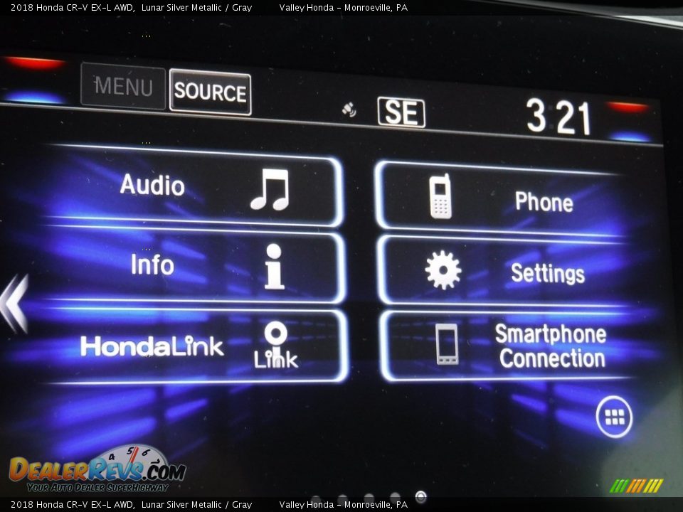 2018 Honda CR-V EX-L AWD Lunar Silver Metallic / Gray Photo #21