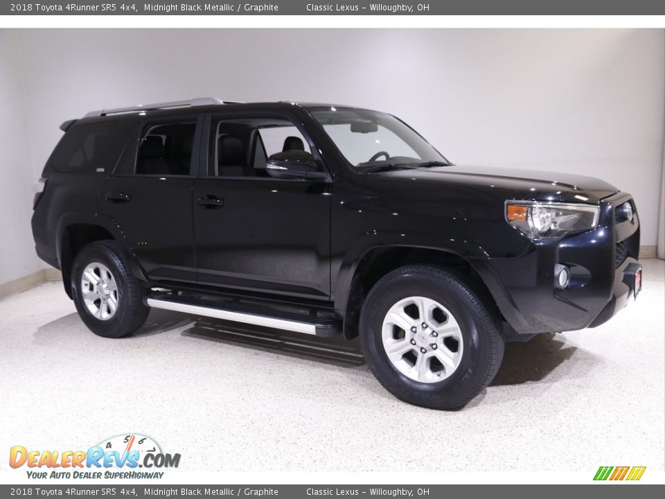 2018 Toyota 4Runner SR5 4x4 Midnight Black Metallic / Graphite Photo #1