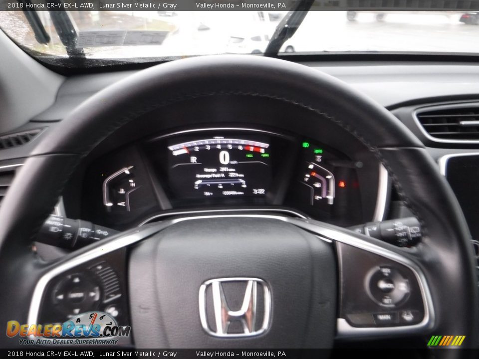 2018 Honda CR-V EX-L AWD Lunar Silver Metallic / Gray Photo #24