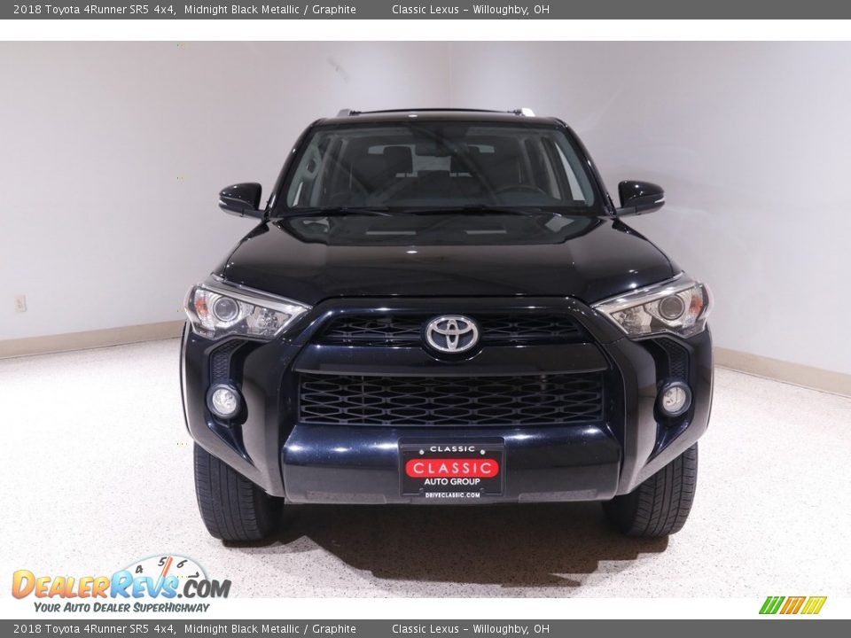 2018 Toyota 4Runner SR5 4x4 Midnight Black Metallic / Graphite Photo #2