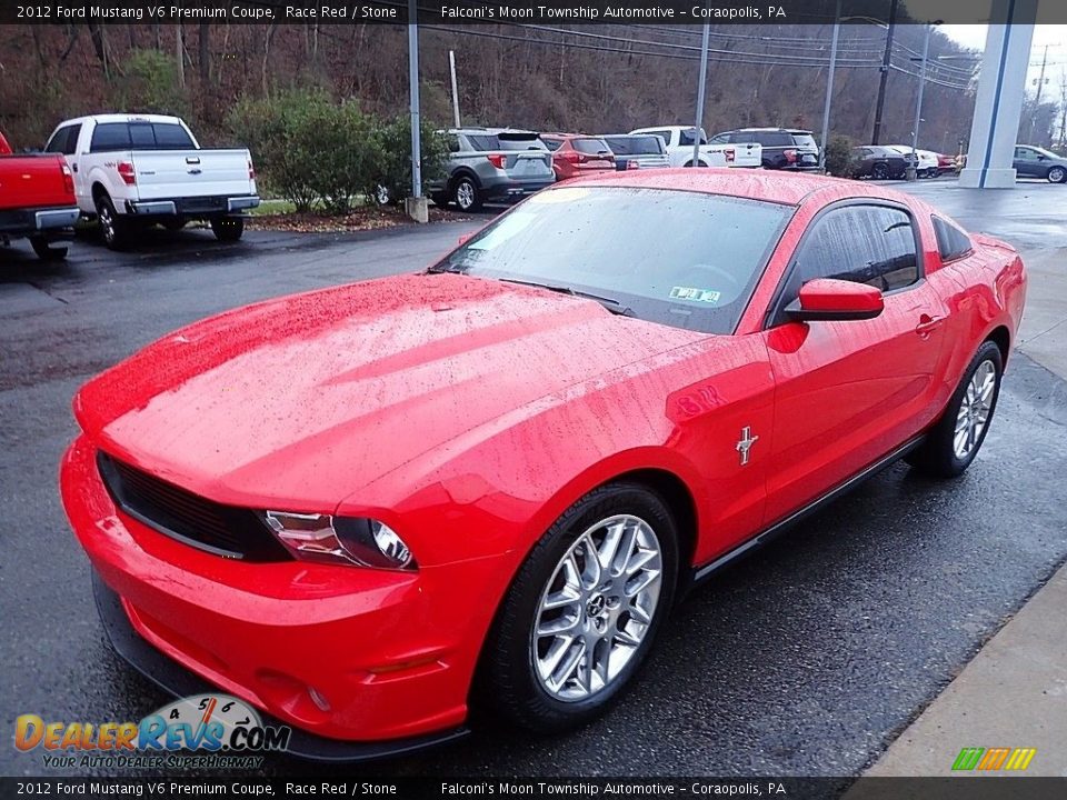 2012 Ford Mustang V6 Premium Coupe Race Red / Stone Photo #6