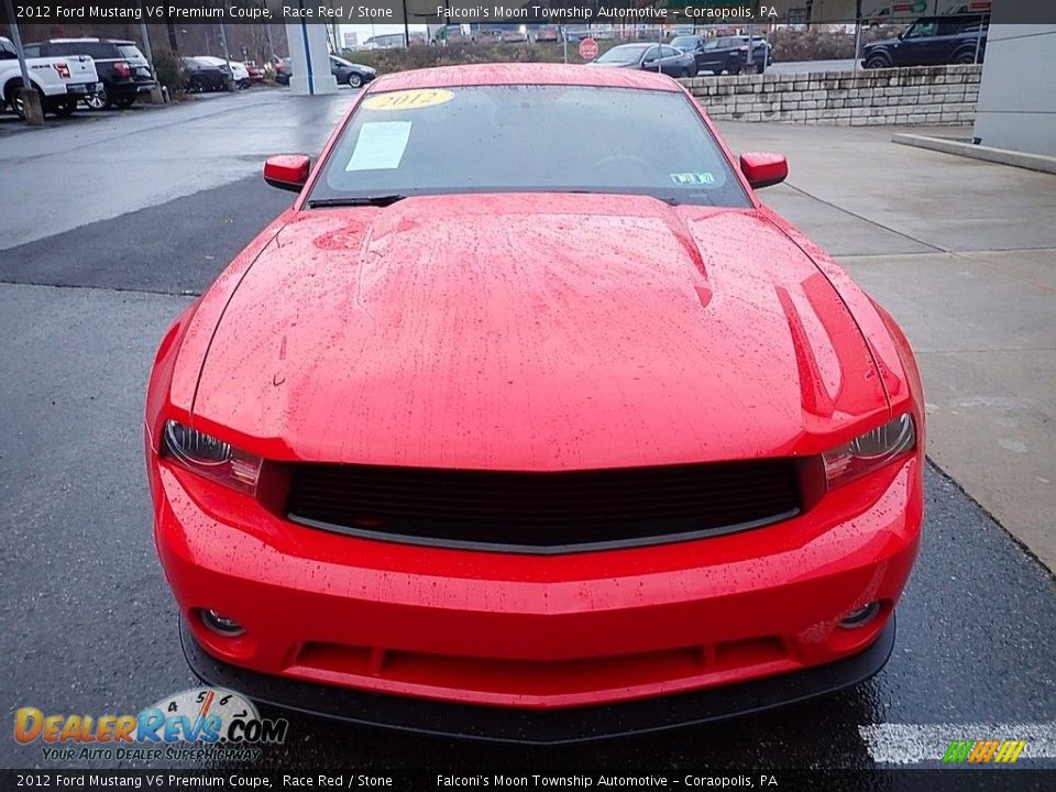 2012 Ford Mustang V6 Premium Coupe Race Red / Stone Photo #7