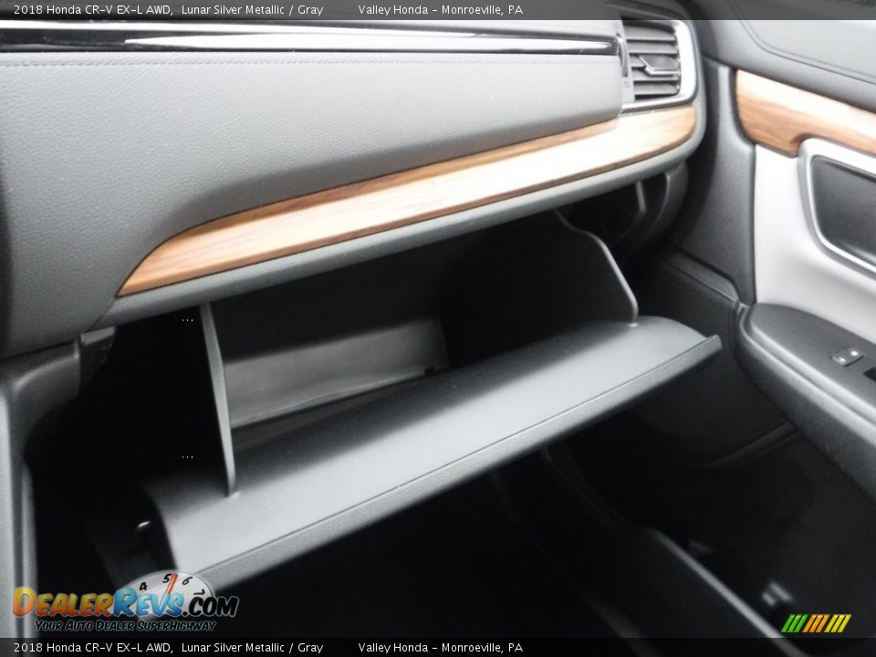 2018 Honda CR-V EX-L AWD Lunar Silver Metallic / Gray Photo #25