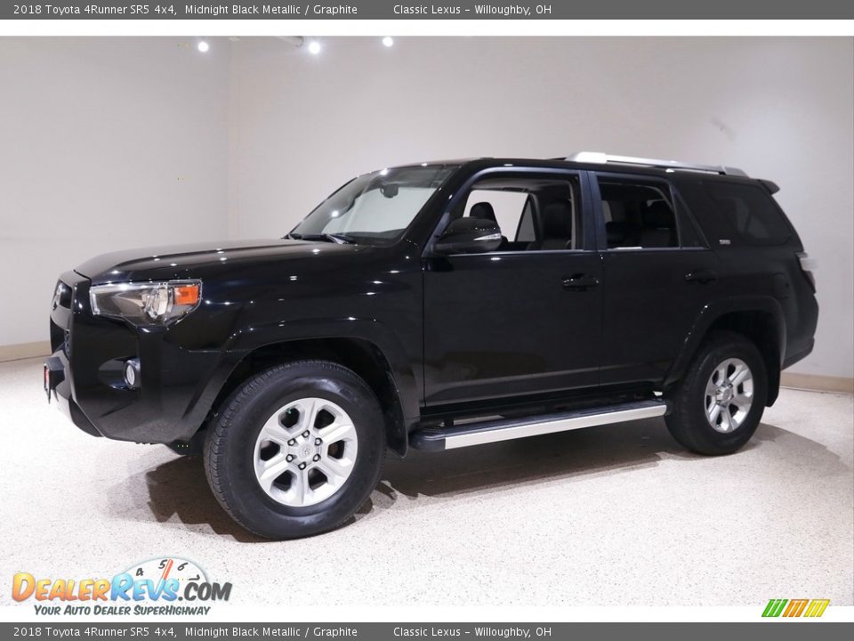 2018 Toyota 4Runner SR5 4x4 Midnight Black Metallic / Graphite Photo #3