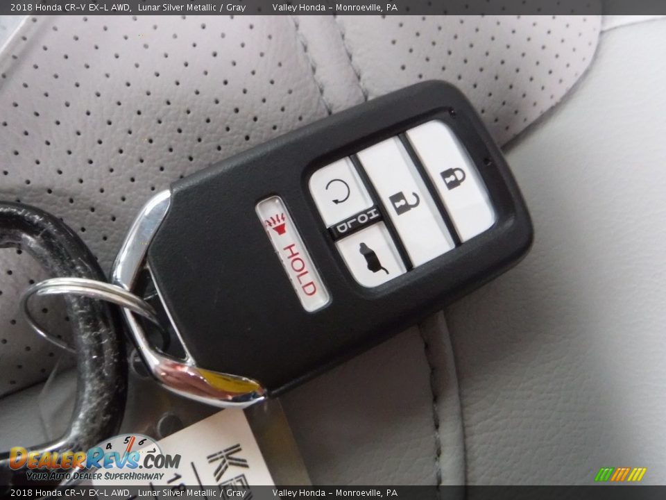 2018 Honda CR-V EX-L AWD Lunar Silver Metallic / Gray Photo #30