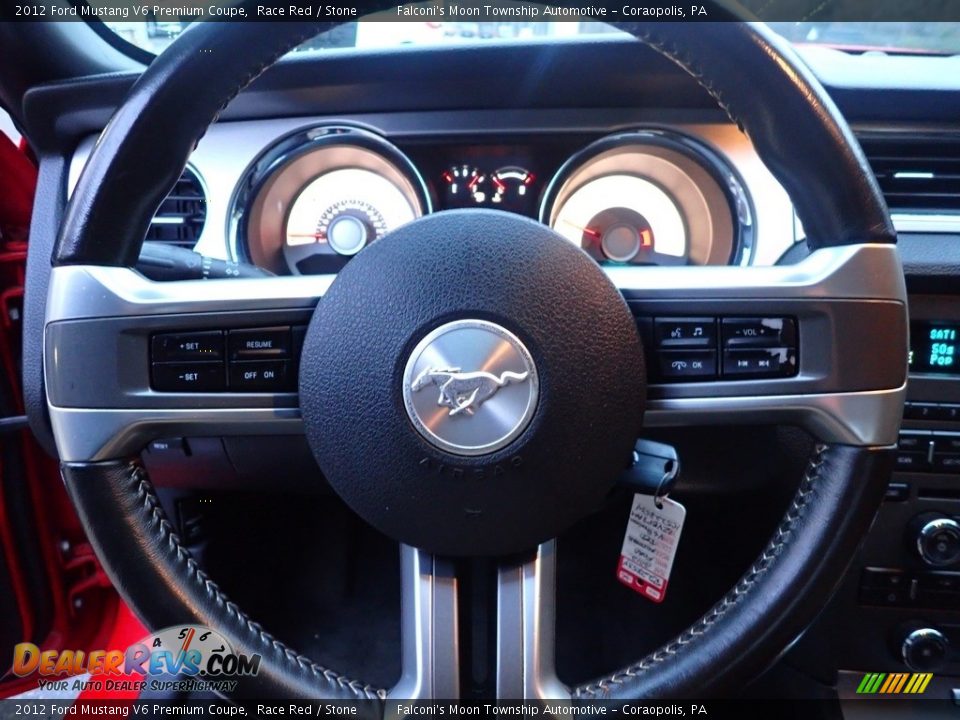 2012 Ford Mustang V6 Premium Coupe Race Red / Stone Photo #21