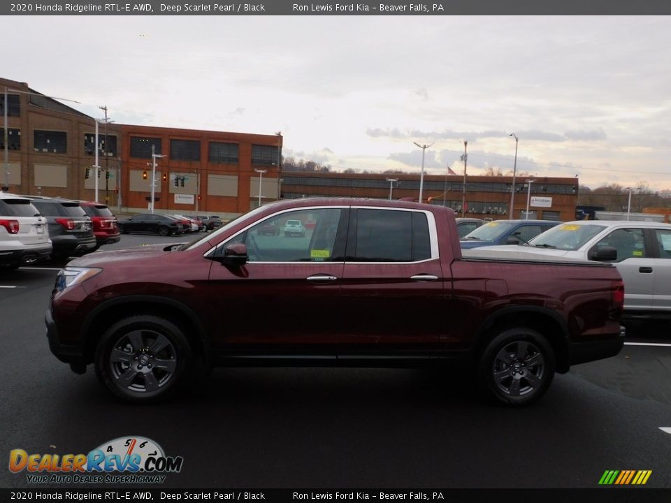 2020 Honda Ridgeline RTL-E AWD Deep Scarlet Pearl / Black Photo #6