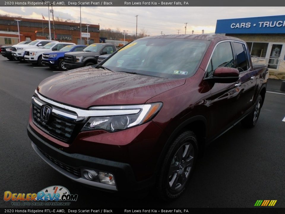 2020 Honda Ridgeline RTL-E AWD Deep Scarlet Pearl / Black Photo #7