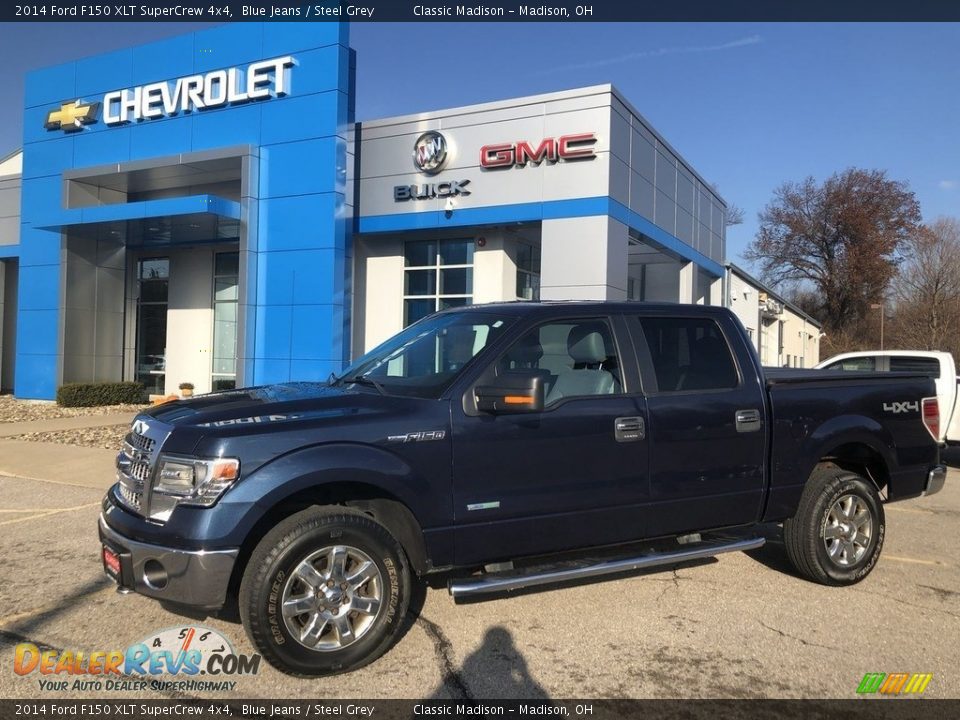 2014 Ford F150 XLT SuperCrew 4x4 Blue Jeans / Steel Grey Photo #1