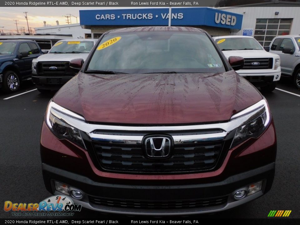 2020 Honda Ridgeline RTL-E AWD Deep Scarlet Pearl / Black Photo #8