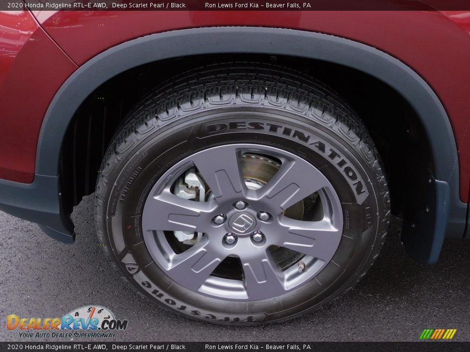 2020 Honda Ridgeline RTL-E AWD Deep Scarlet Pearl / Black Photo #10