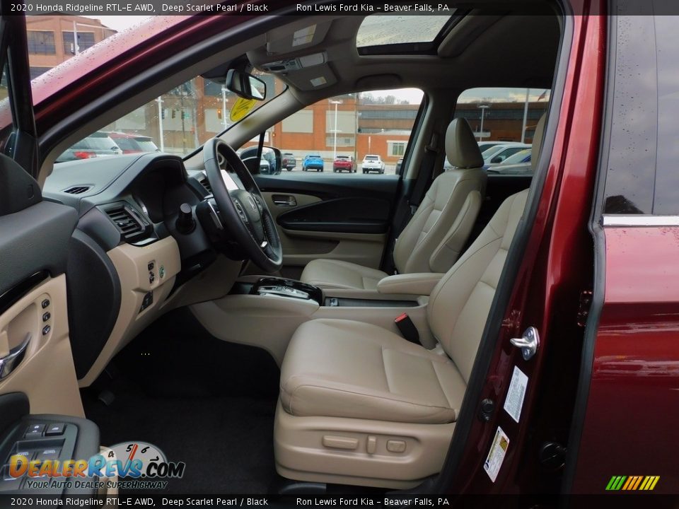 2020 Honda Ridgeline RTL-E AWD Deep Scarlet Pearl / Black Photo #11