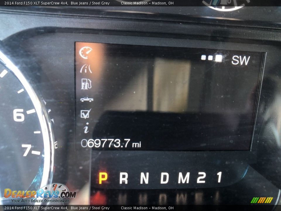 2014 Ford F150 XLT SuperCrew 4x4 Blue Jeans / Steel Grey Photo #5
