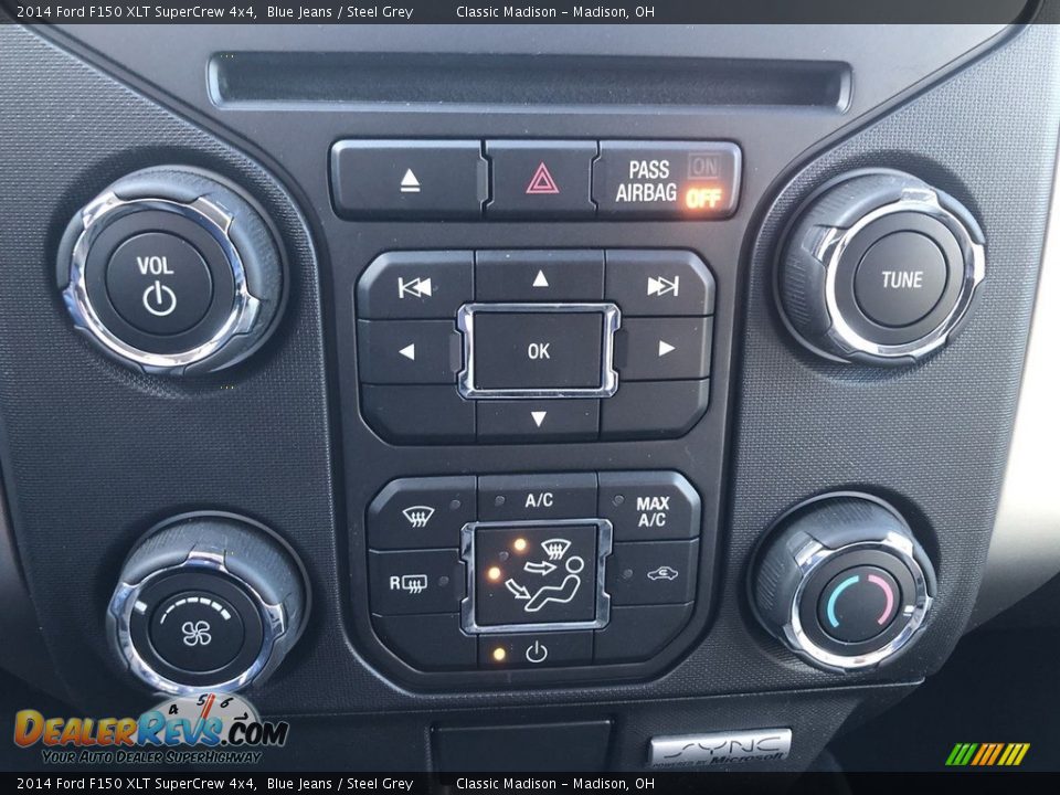 2014 Ford F150 XLT SuperCrew 4x4 Blue Jeans / Steel Grey Photo #8