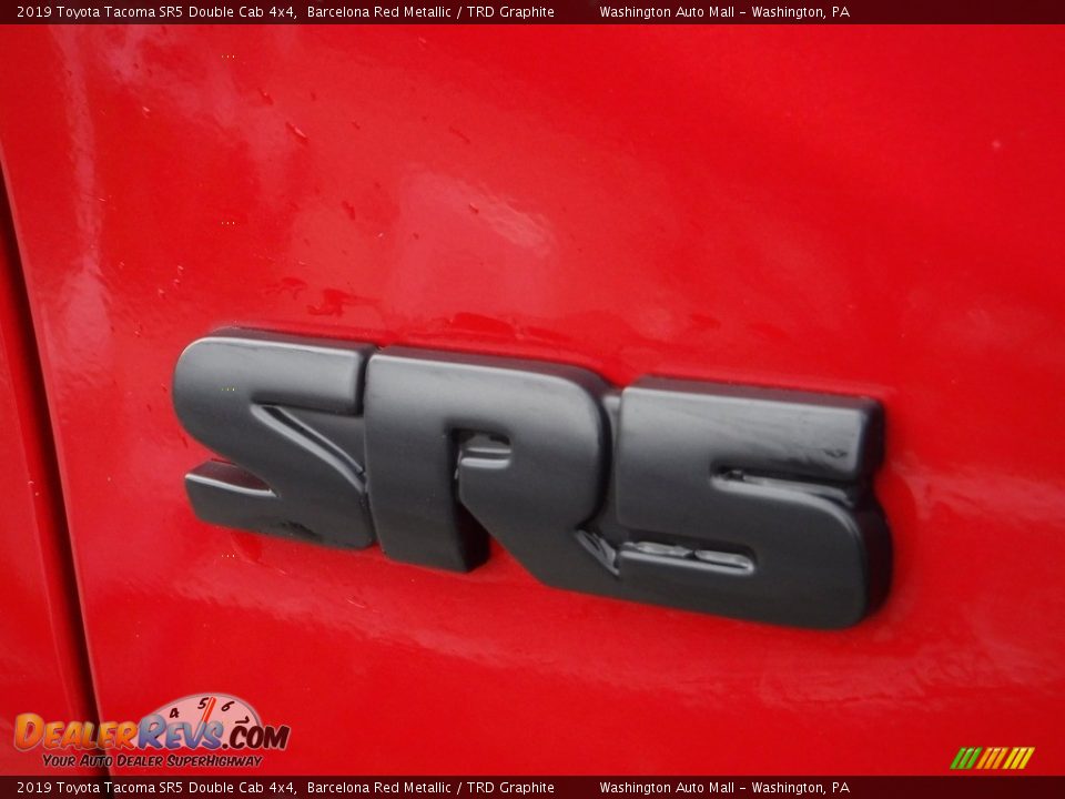 2019 Toyota Tacoma SR5 Double Cab 4x4 Barcelona Red Metallic / TRD Graphite Photo #10