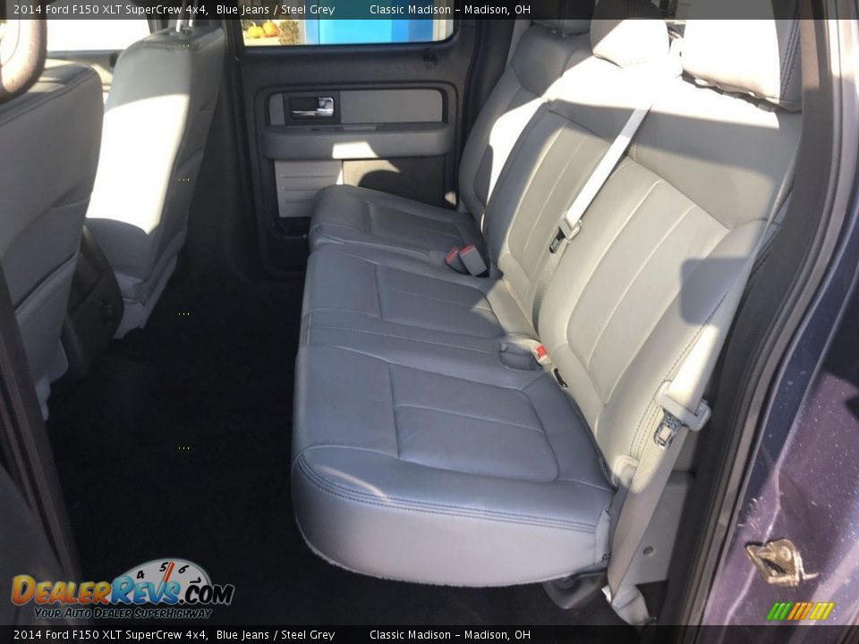2014 Ford F150 XLT SuperCrew 4x4 Blue Jeans / Steel Grey Photo #9