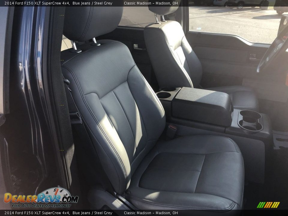 2014 Ford F150 XLT SuperCrew 4x4 Blue Jeans / Steel Grey Photo #11