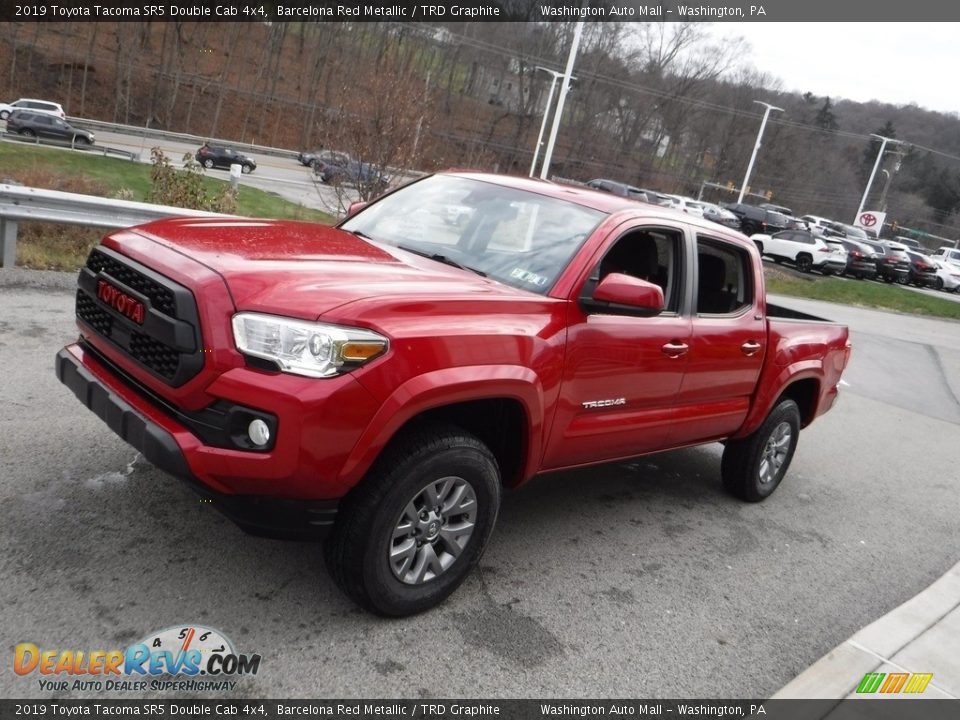 2019 Toyota Tacoma SR5 Double Cab 4x4 Barcelona Red Metallic / TRD Graphite Photo #13