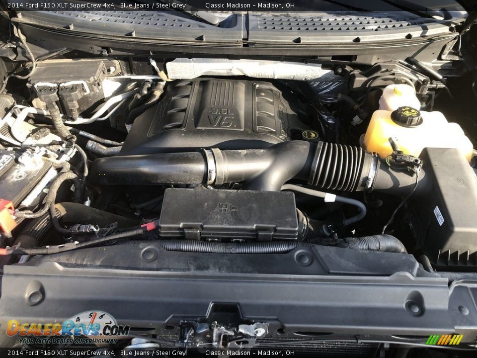 2014 Ford F150 XLT SuperCrew 4x4 Blue Jeans / Steel Grey Photo #12