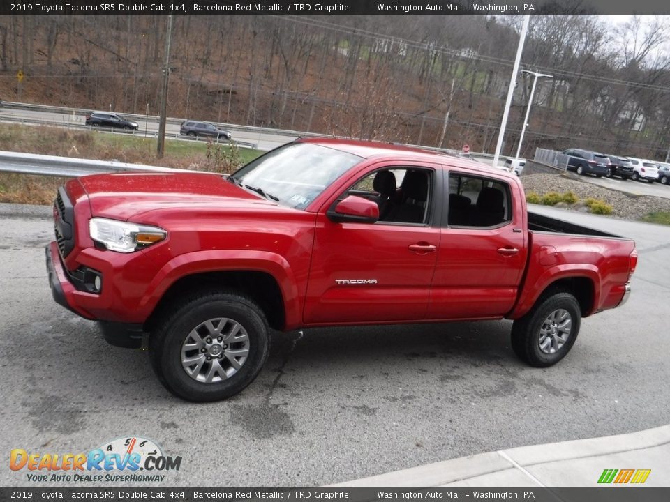 2019 Toyota Tacoma SR5 Double Cab 4x4 Barcelona Red Metallic / TRD Graphite Photo #14