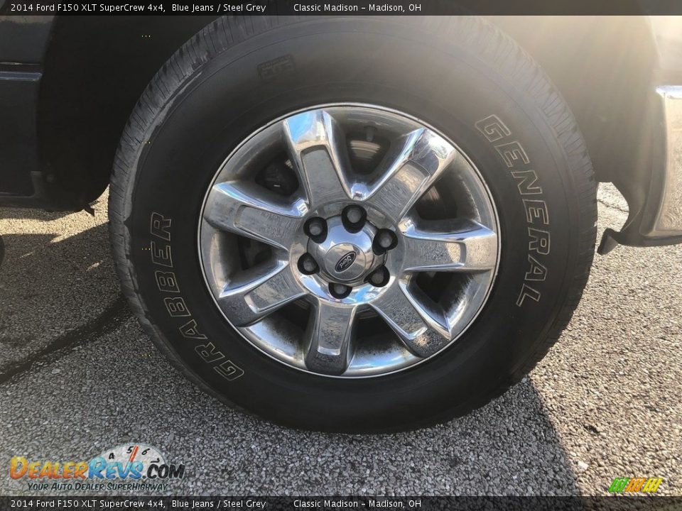 2014 Ford F150 XLT SuperCrew 4x4 Blue Jeans / Steel Grey Photo #15