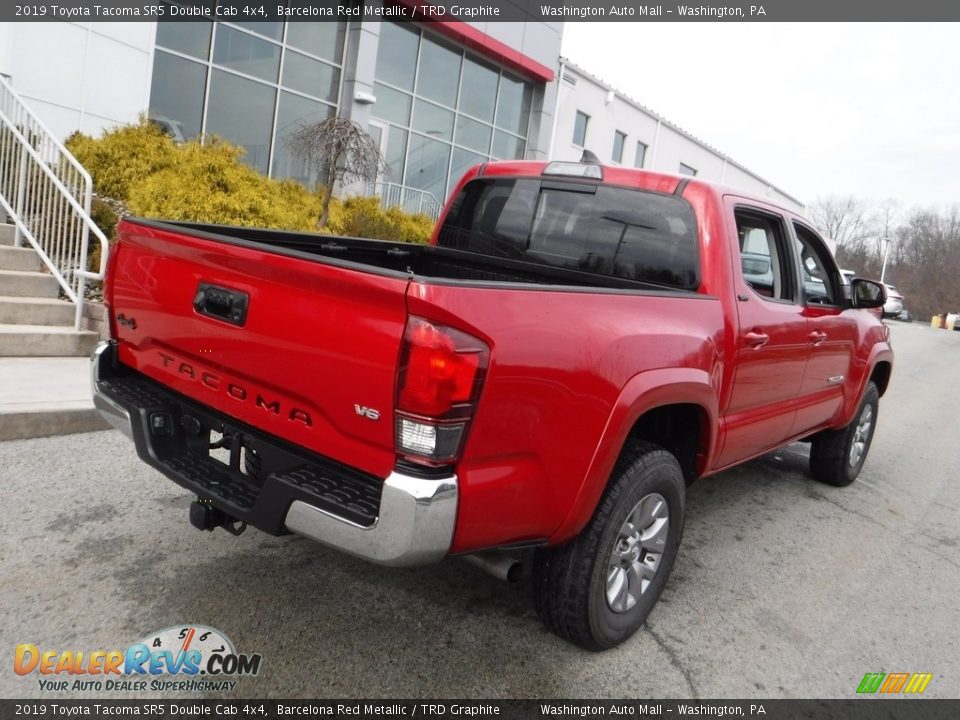 2019 Toyota Tacoma SR5 Double Cab 4x4 Barcelona Red Metallic / TRD Graphite Photo #18