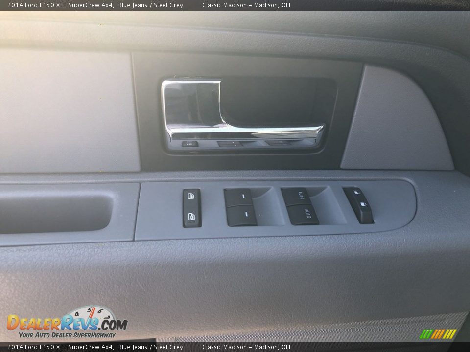 2014 Ford F150 XLT SuperCrew 4x4 Blue Jeans / Steel Grey Photo #17