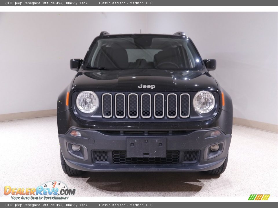 2018 Jeep Renegade Latitude 4x4 Black / Black Photo #2