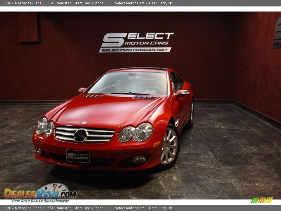 2007 Mercedes-Benz SL 550 Roadster Mars Red / Stone Photo #1