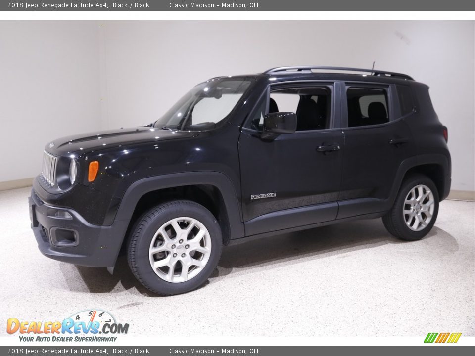 2018 Jeep Renegade Latitude 4x4 Black / Black Photo #3